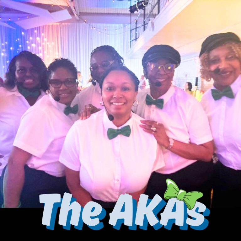 A group of sorority sisters from Alpha Kappa Alpha sorority