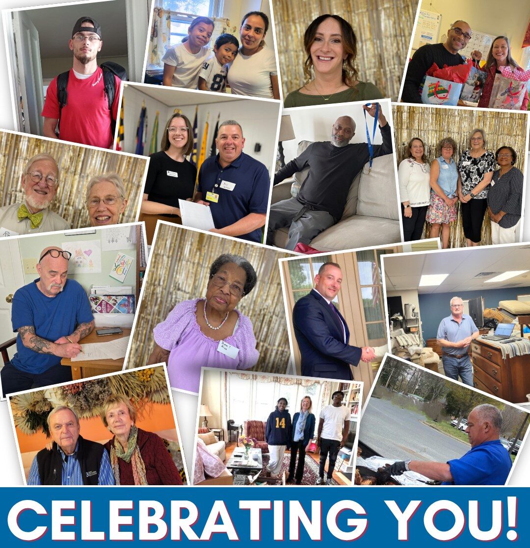 Collage of photos of TIS volunteers, donors, and supporters