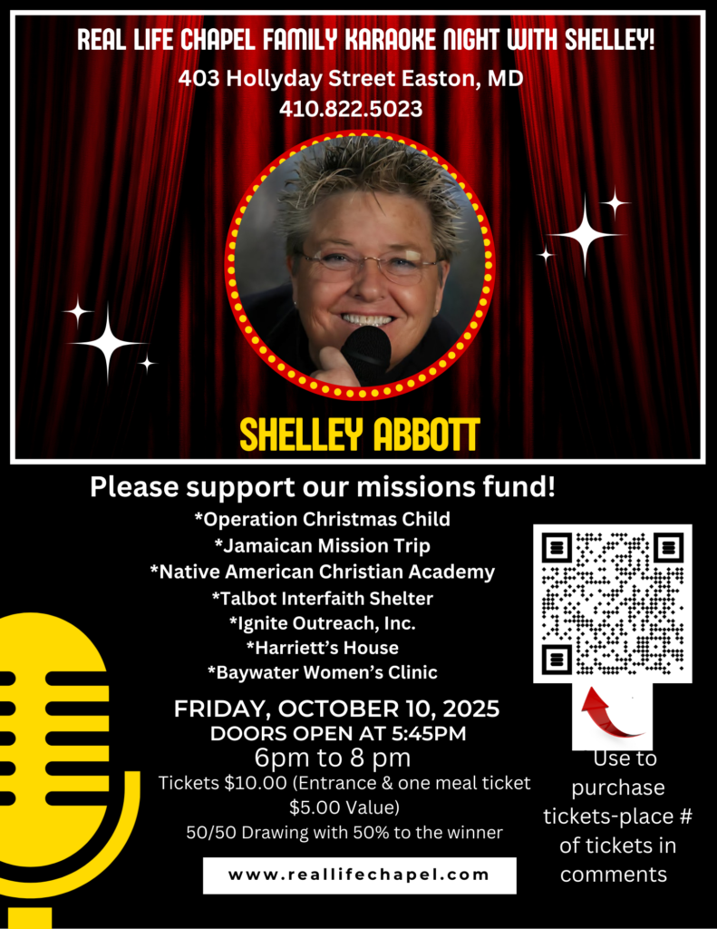 Real Life Chapel Karaoke flyer